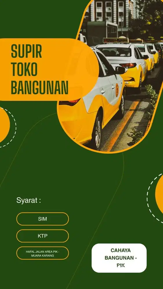 Supir toko bangunan