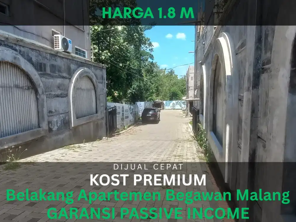 Passive Income Ratusan Juta Setahun Sertifikat Pecah 5 Menit Kampus UNISMA Malang Jual Rukost Premium
