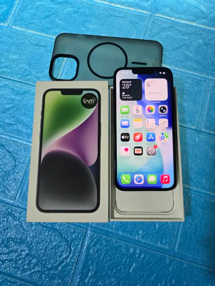 IPhone 14 128gb IBox Umur 1 Bln Mulus Normal