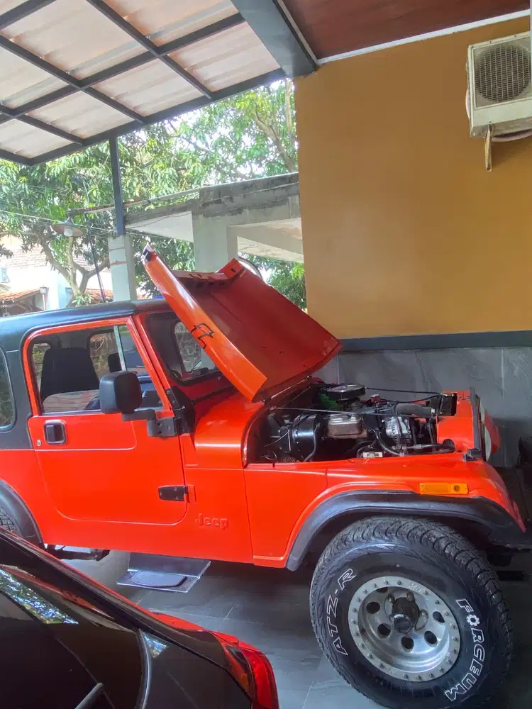 Jeep cj7 1984 orange