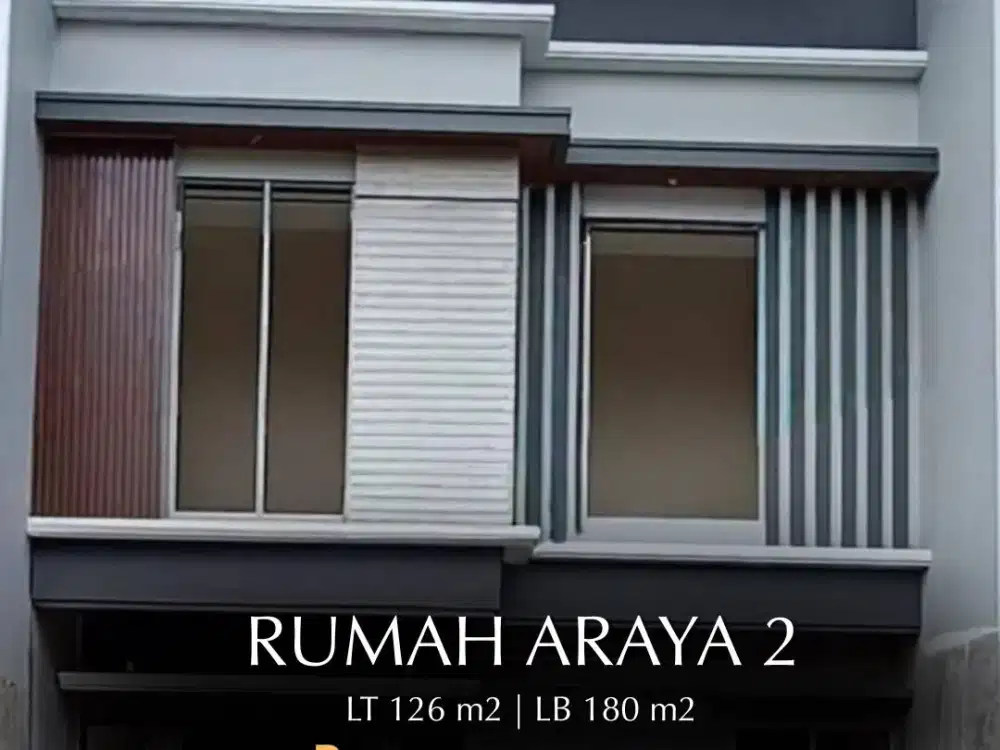 Rumah di Araya 2 Minimalis Kontemporer Jalan Kembar Row 3 Mbl Lokasi Strategis Dekat Merr
