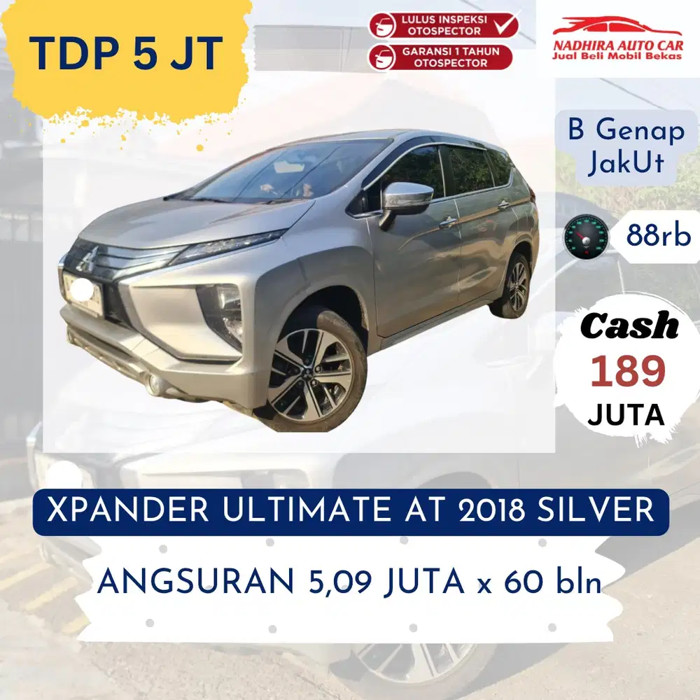 DP 5 Juta Xpander Ultimate AT 2018 Silver