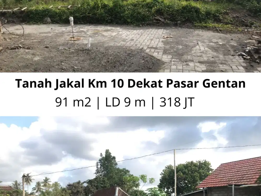 Tanah 300 Jutaan di Kaliurang Bawah, Dekat Pasar Gentan