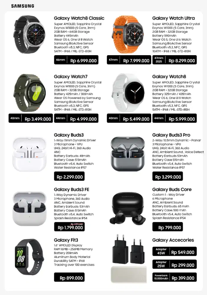 smartwatch & buds samsung