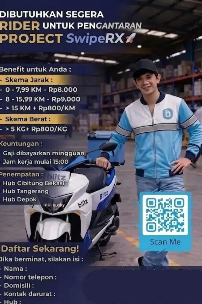 Loker Kurir Swiperx & BliBli