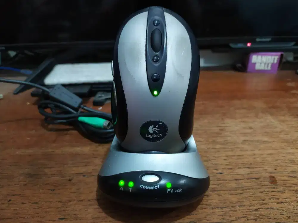 Logitech Mouse Cordless MX700 MX 700 USB PS2 Wireless rare langka