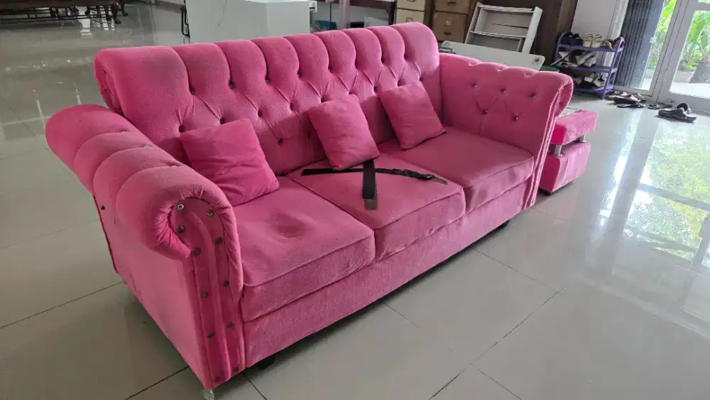 DIJUAL SOFA 3 DUDUKAN GRATIS MEJA