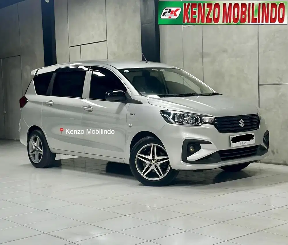 Ertiga GA MT 2018/2019 silver,km rendah 92rb sangat istimewah dp 25jt