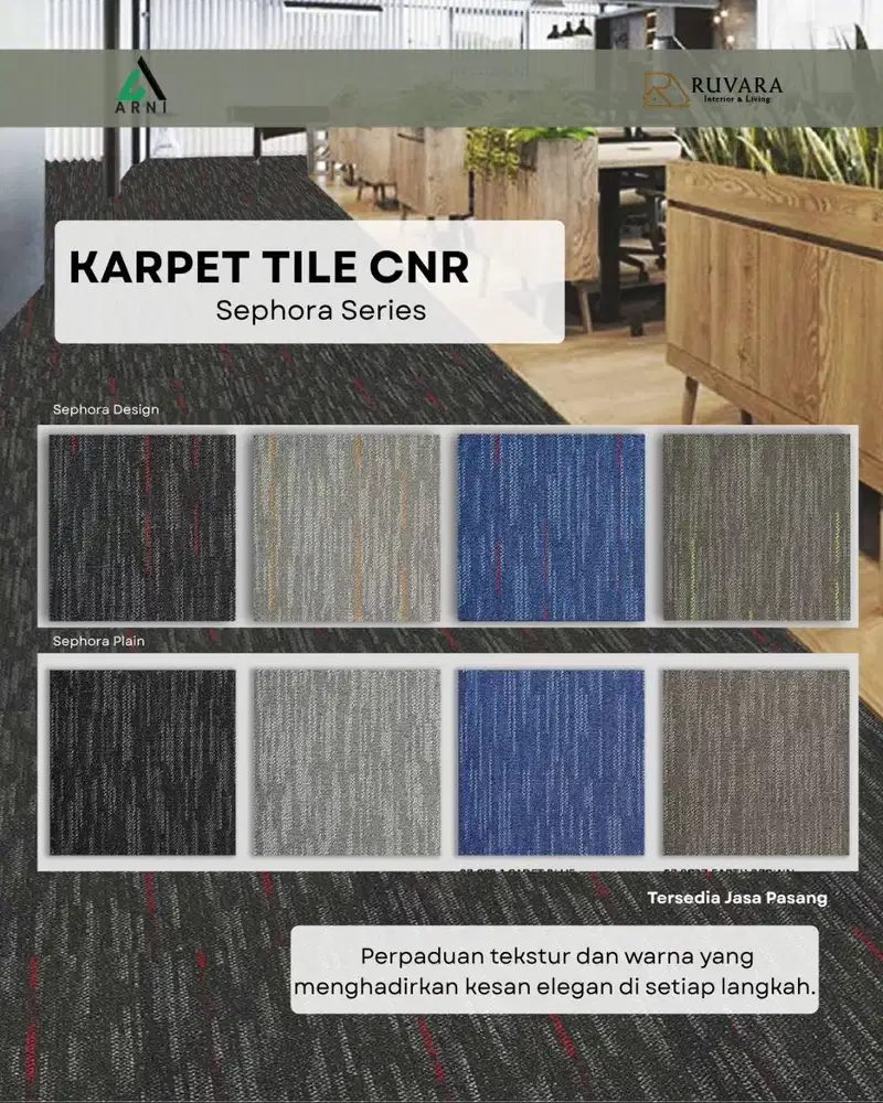 Karpet Tile CNR Sephora Series 50x50 cm – Carpet Tile Kantor & Rumah