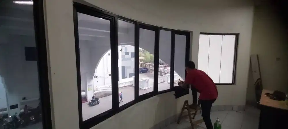 Sticker Kaca Film peredam panas matahari kaca film riben hitam anti uv