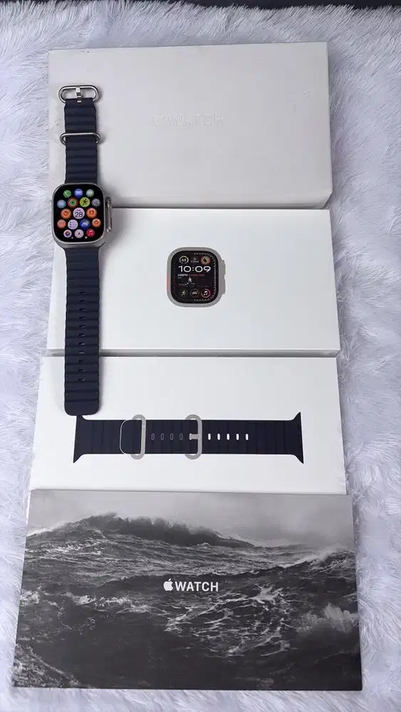 Apple Watch Ultra 2 oceanband, Garansi sd Okt 2026,BH 100% ,like new !