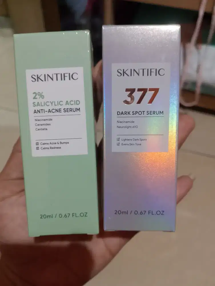 Skintific Serum 377 dan Skintific Acne Serum