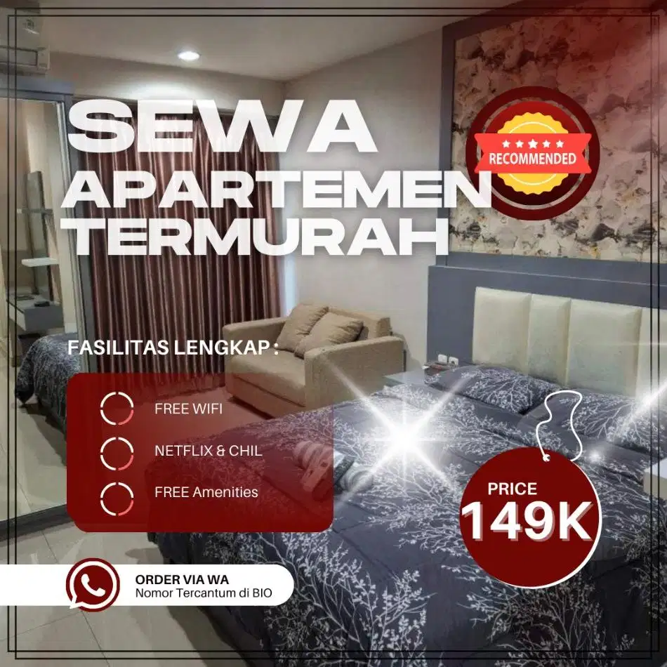 Sewa apartemen Transit/Harian Emerald Bintaro Tangerang Termurah