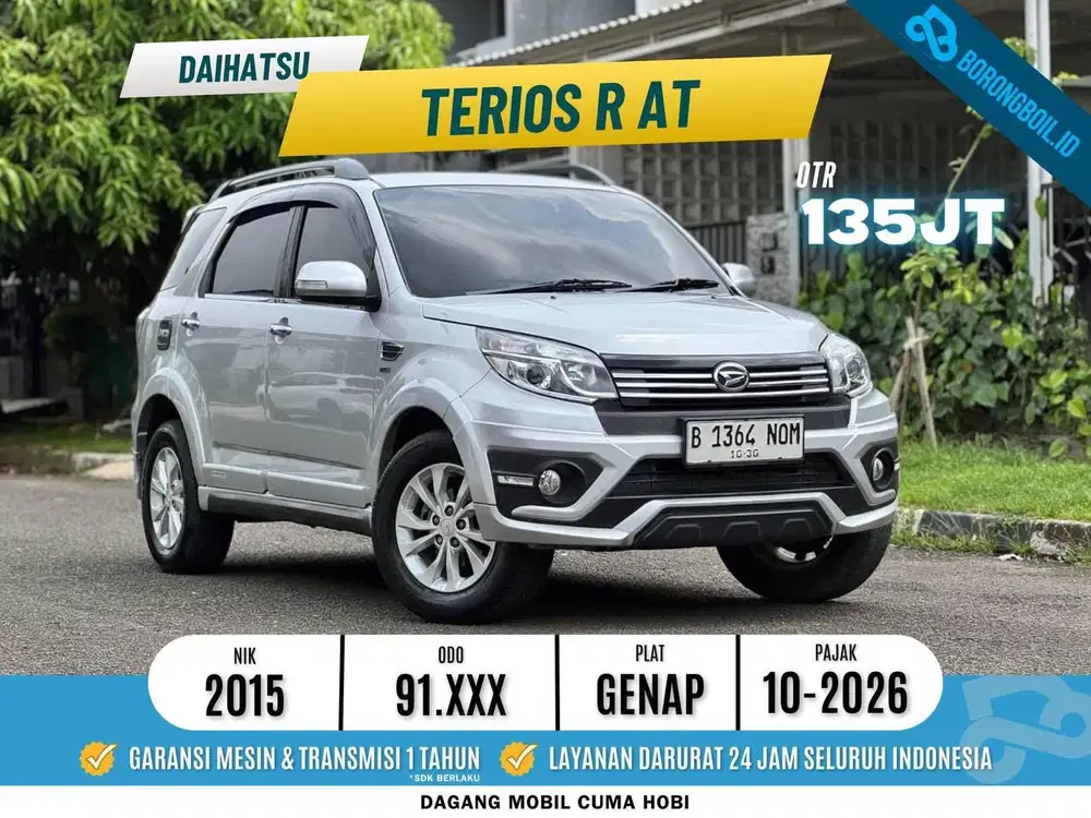 DAIHATSU TERIOS R AT 2015 SILVER LOW KM SUPER ISTIMEWA