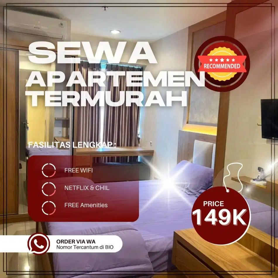 Sewa apartemen Emerald Bintaro Tangerang Selatan Harian/Transit Murah
