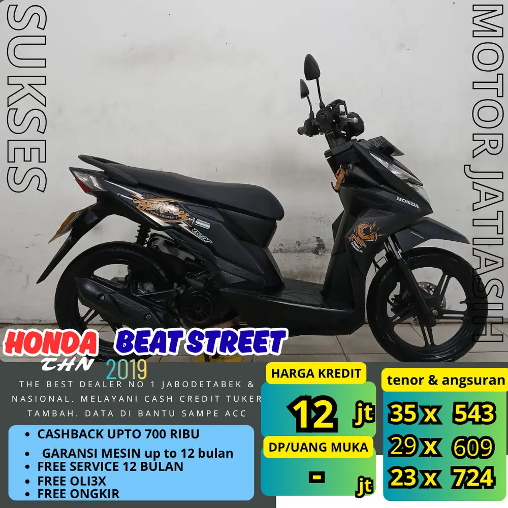 PROMO (SUKSES MOTOR) ANGSURAN TERMURAH HONDA BEAT STREET 2019
