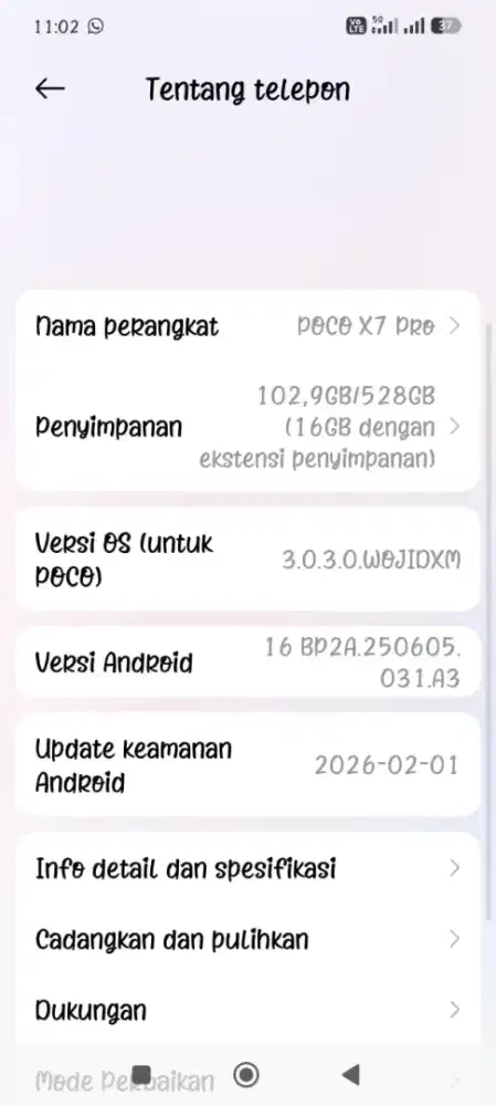 Poco x7 pro5g 12+12 /512
Like new