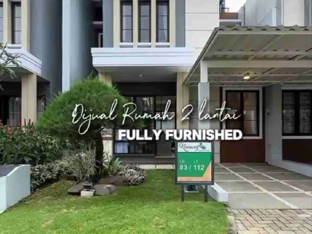dijual rumah full furnish dekat akses tol Bogor