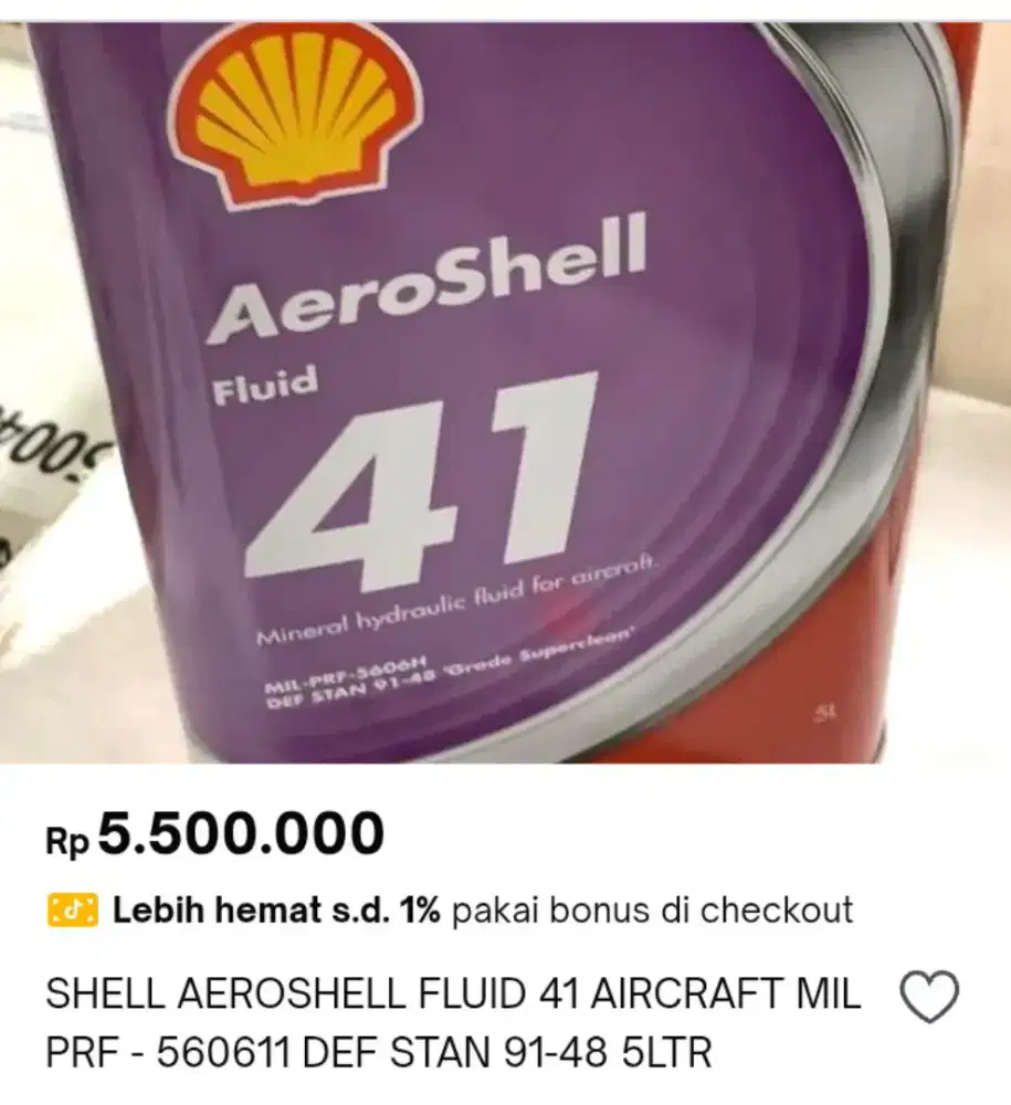 Oli hidrolix pesawat