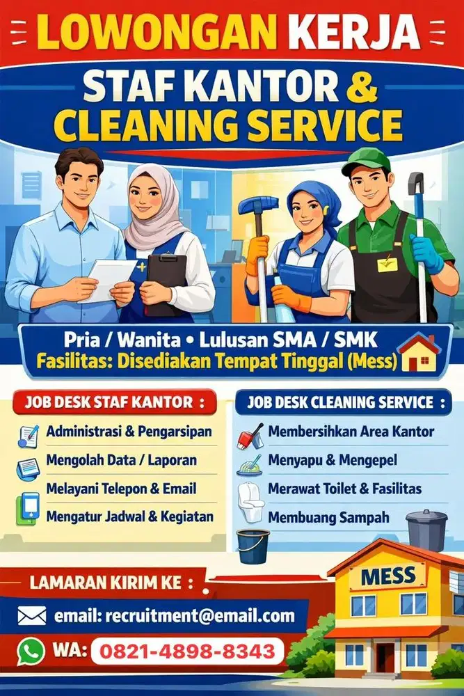 Loker cocok untuk fresh graduate & non pengalaman