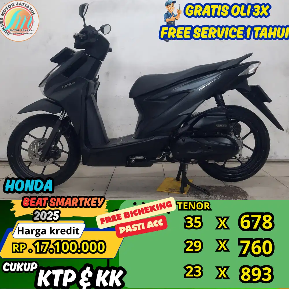 PROMO (SUKSES MOTOR) KENDALA SLIK BISA ACC HONDA BEAT SMARTKEY 2025