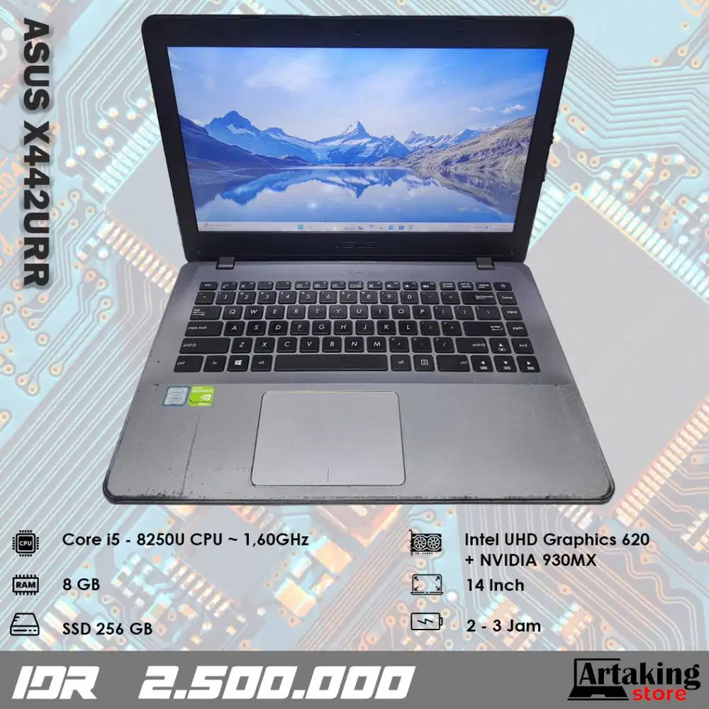 Asus X442URR - Core i5 - Gen 8 th - Ram 8 GB - SSD 256 GB