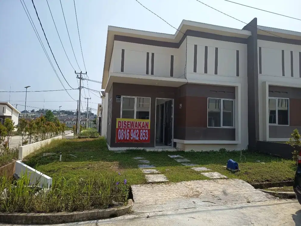 Disewakan RumaH Baru Hoek Kota Podomoro Tenjo ( Bisa bayar bulanan)