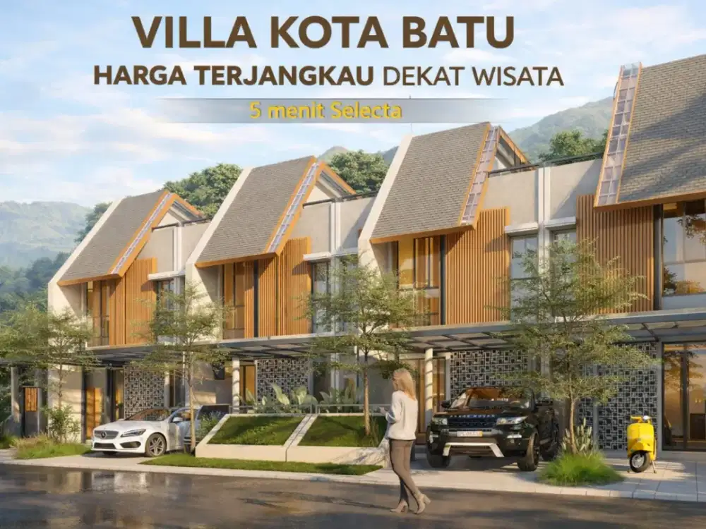 Dijual Cepat! Villa Batu Strategis, Cocok untuk Bisnis Penginapan Pasive Income Stabil