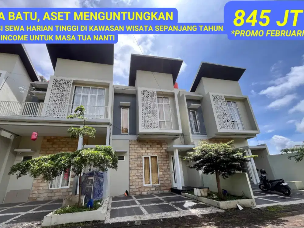 Dijual Villa Elite Kota Batu, Fasilitas Resort di Harga Terjangkau