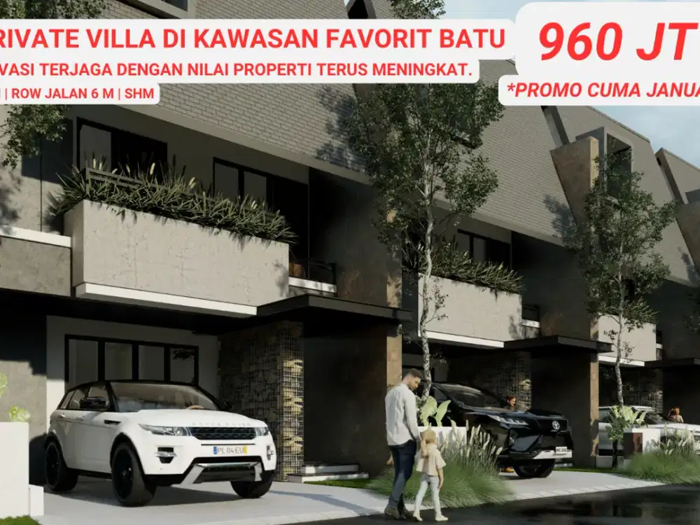 Villa Mewah View Gunung Arjuno, Lokasi Premium di Jantung Kota Batu