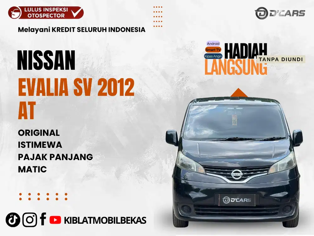 NISSAN EVALIA AUTOMATIC 2012 ISTIMEWA ORIGINAL