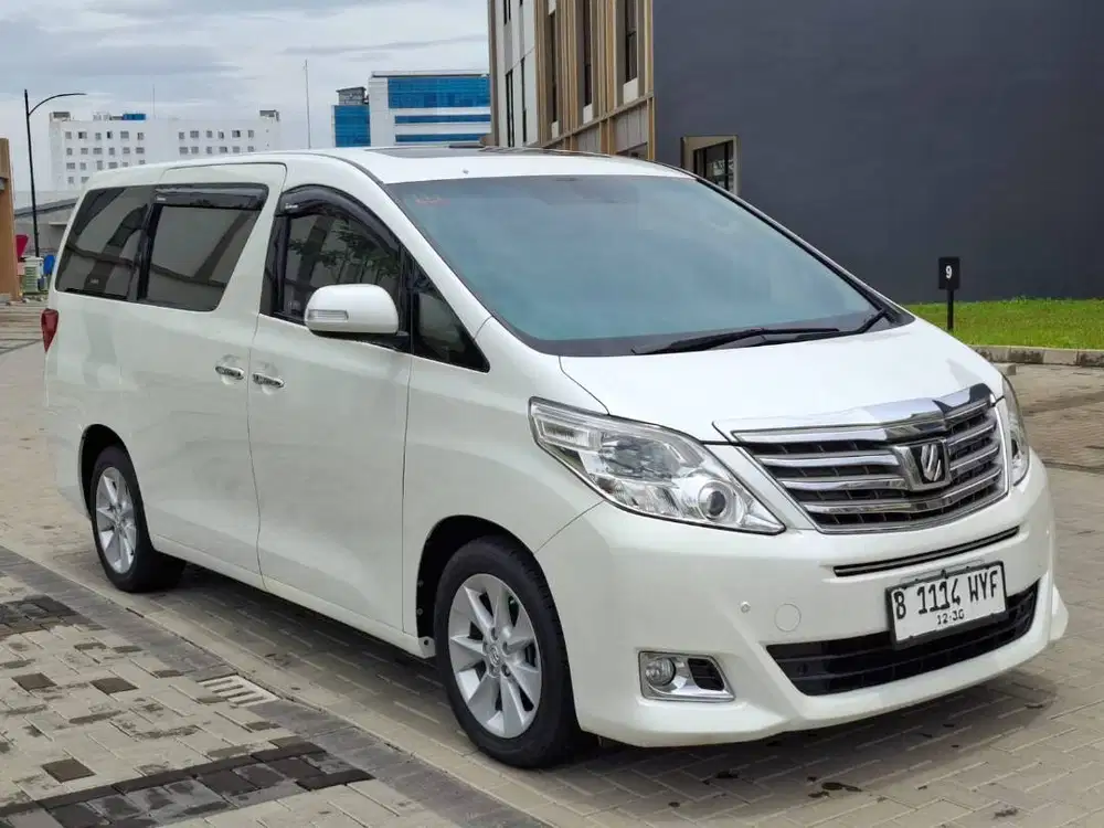 (Tdp2jt) Toyota Alphard G ATPM 2.4 AT/CVT/METIC 2012 Putih_TERMURAH
