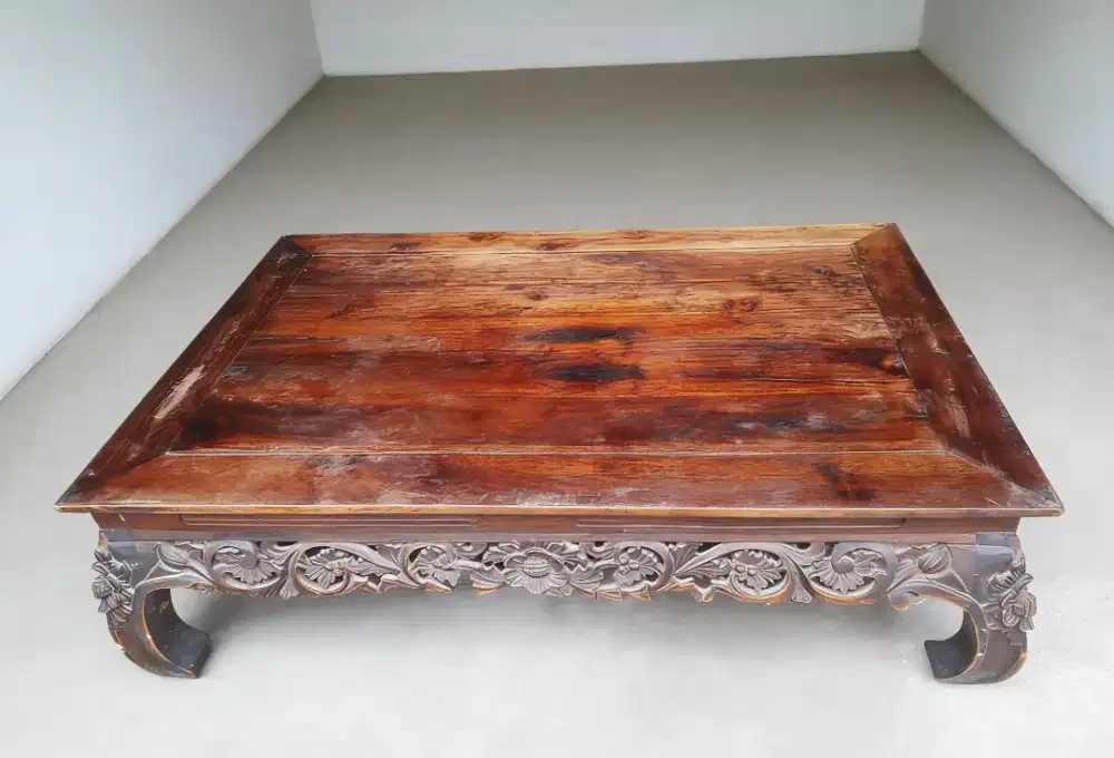 Meja tamu / meja lesehan jati antik