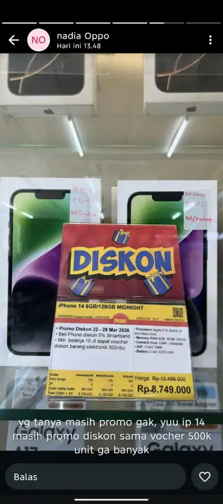 I phone 14 ibox cash dan kredit