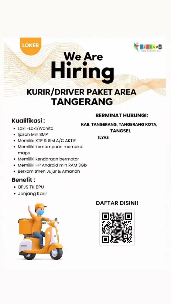 Loker Kurir SPX Shopee All Tangerang