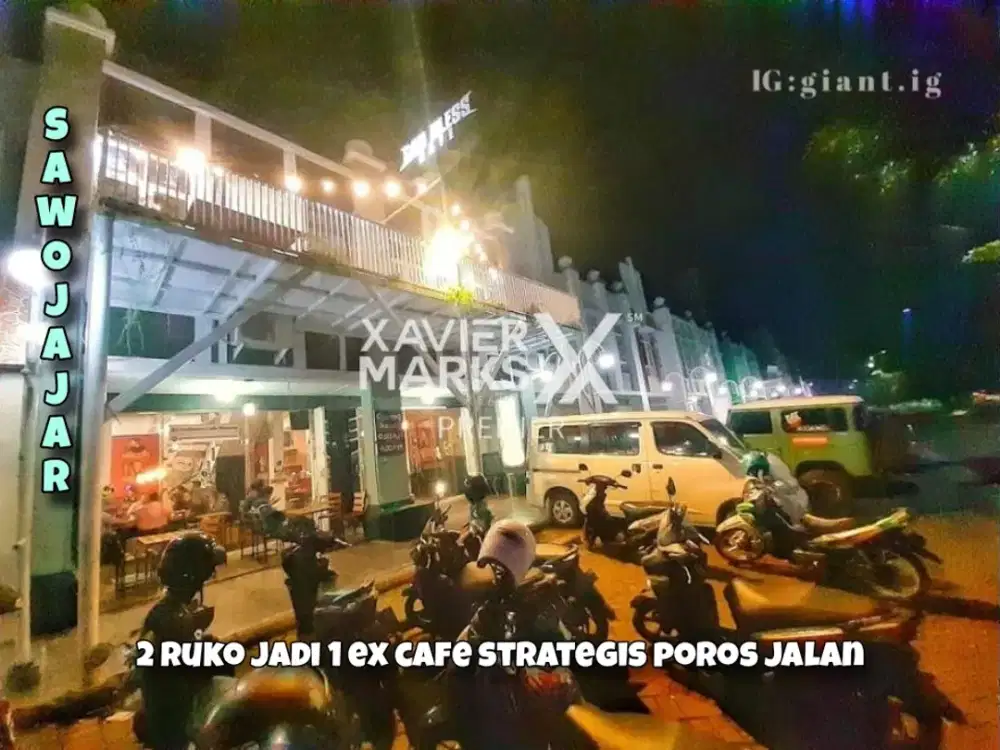 Ruko 2 jadi 1 Strategis di poros jalan raya sawojajar Malang