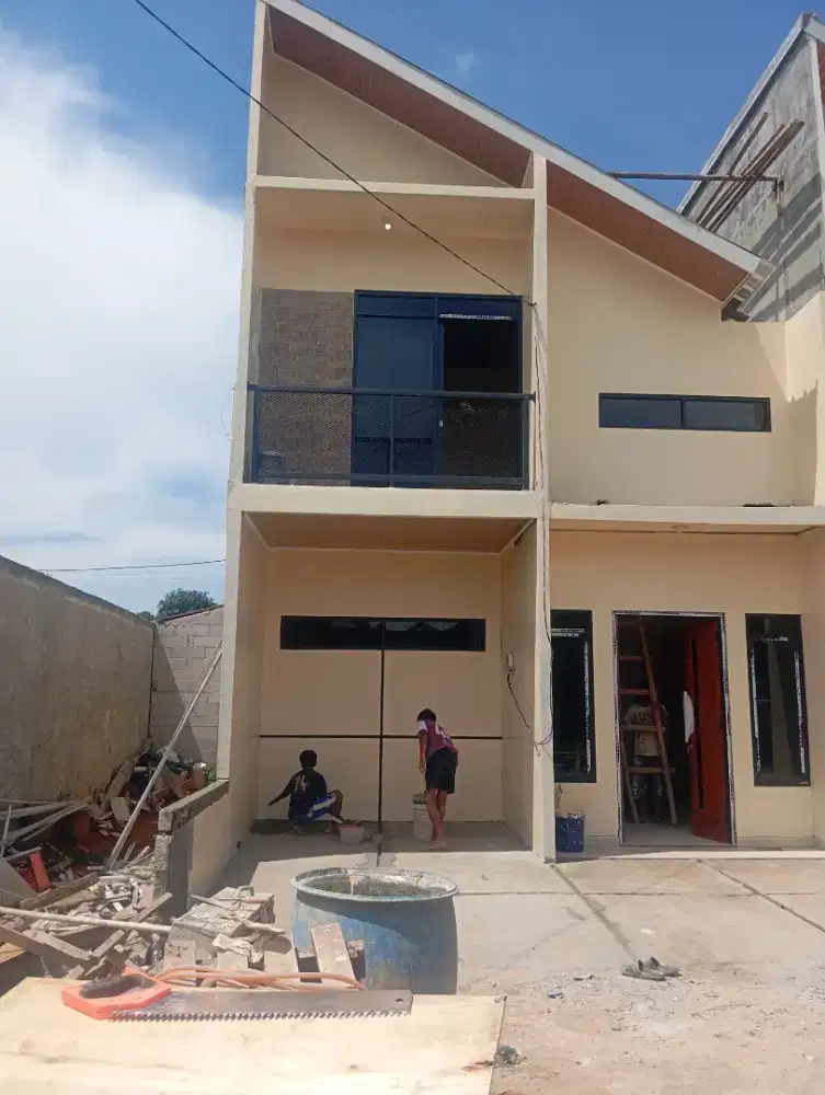 Pengerjaan pembangunan rumah