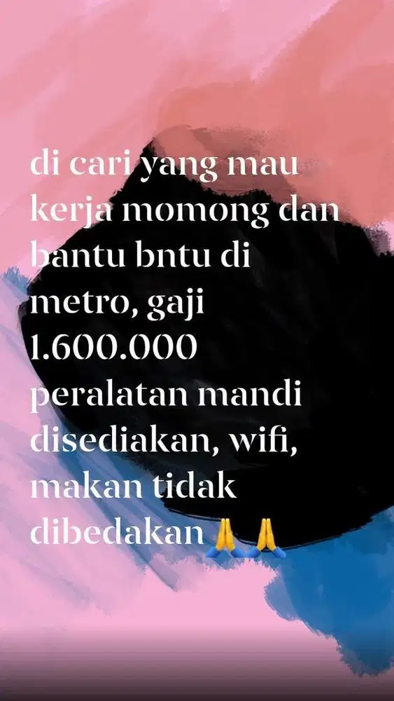 Momong dan bantu beresan