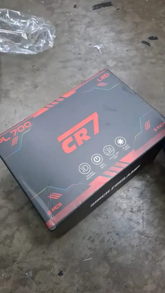 Sepasang Foglamp CR7 3 Inch 3 warna devil eyes 50 watt original