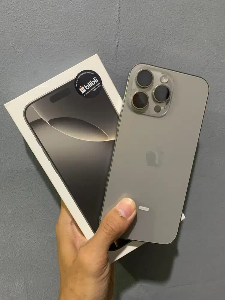 iphone 16 promax 256gb natural titanium resmi blibli