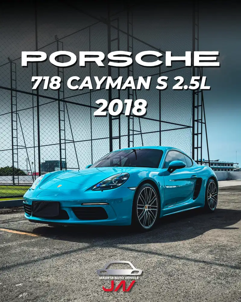 PORSCHE 718 CAYMAN S 2.5L 2018 / LIKE NEW / LOW ODO / MINT CONDITION