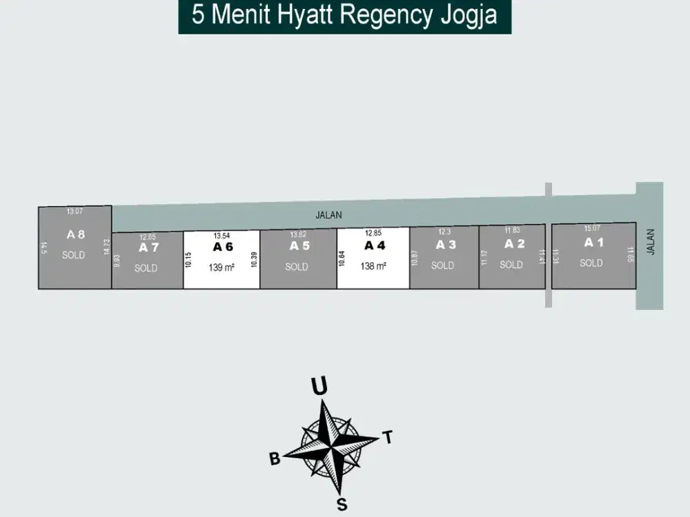 Tanah Dijual Jogja Jl. Damai Sleman Dekat Ringroad Utara Untuk Rumah