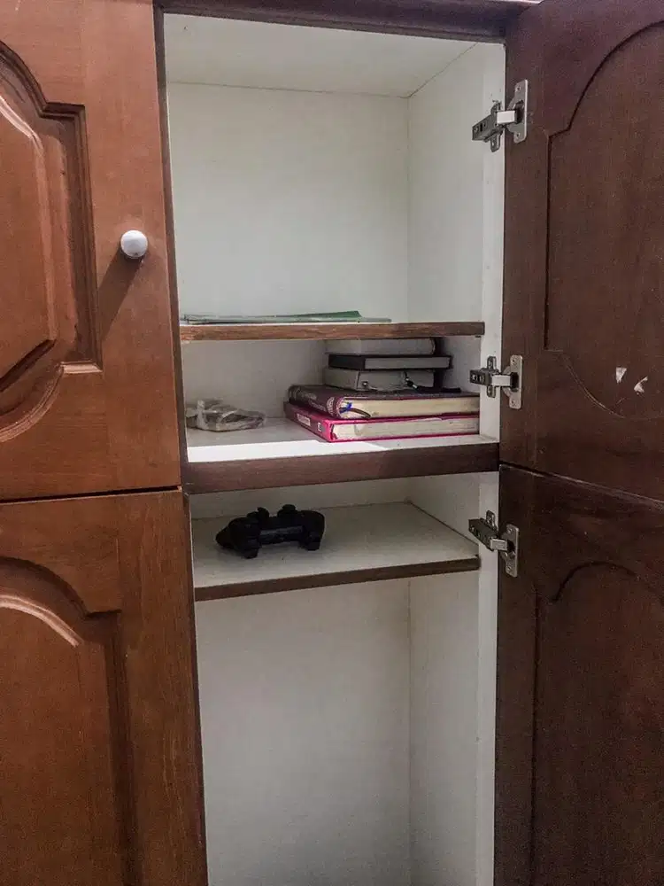 Jual lemari 2 pintu kayu jati