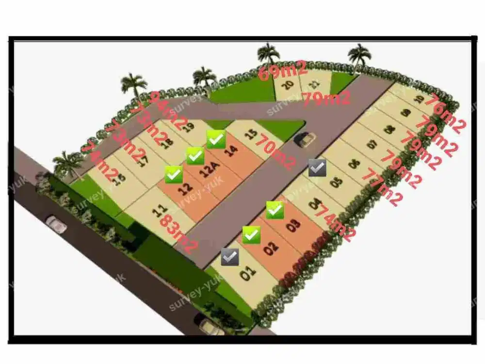 Tanah Kavling Dalam Cluster bebas banjir Pd Aren Jurang Mangu Barat - masih Area Sektor 9