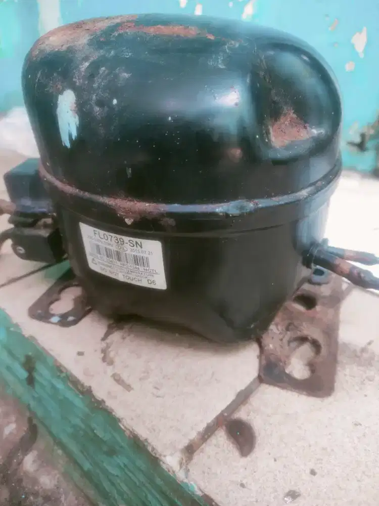 Kompresor kulkas 2 pintu normal copotan tinggal pasang