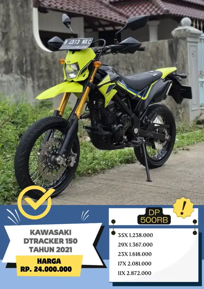 Kawasaki D-tracker 150 TAHUN 2021 Siap Pakai