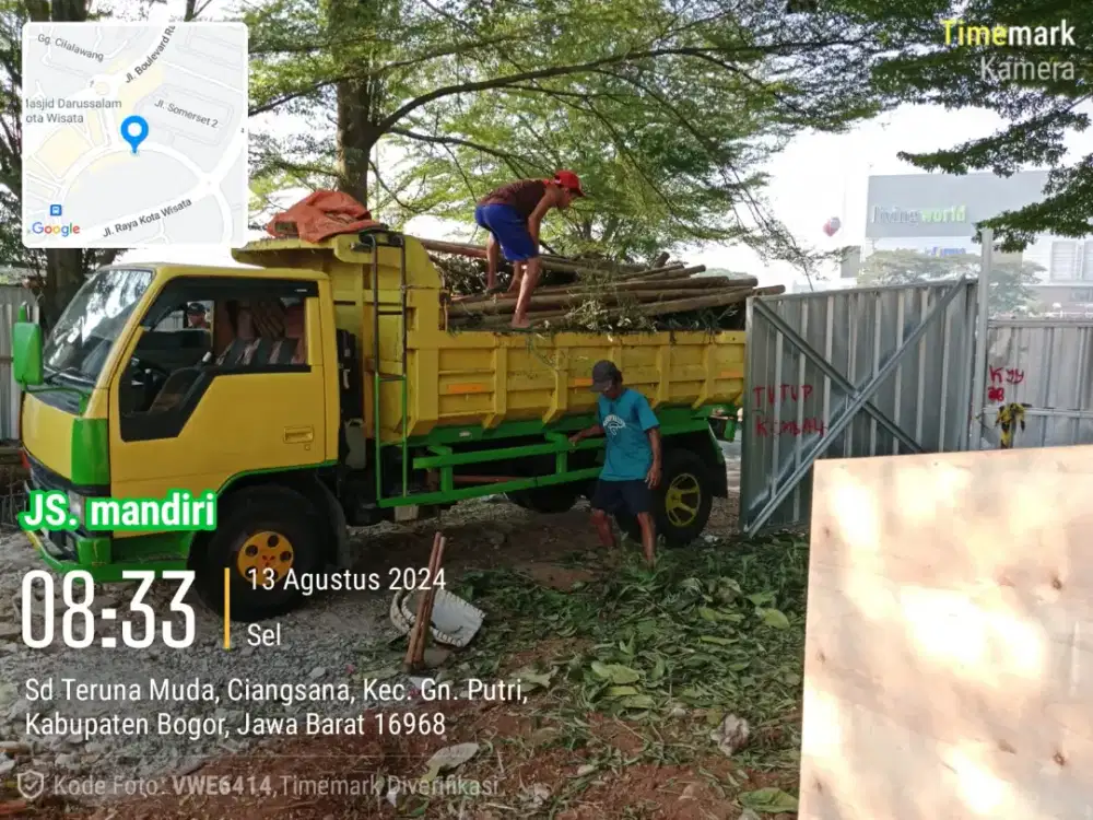 Pengurugan tanah campur angkut puing urug tanah merah pengurukan