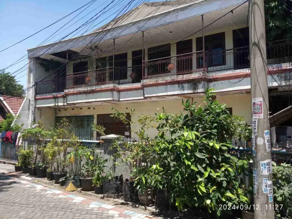 Jual Cepat Aset Bank Tanah Bangunan di Cocok dibangun 3 Rumah di Tenggilis Lama Surabaya