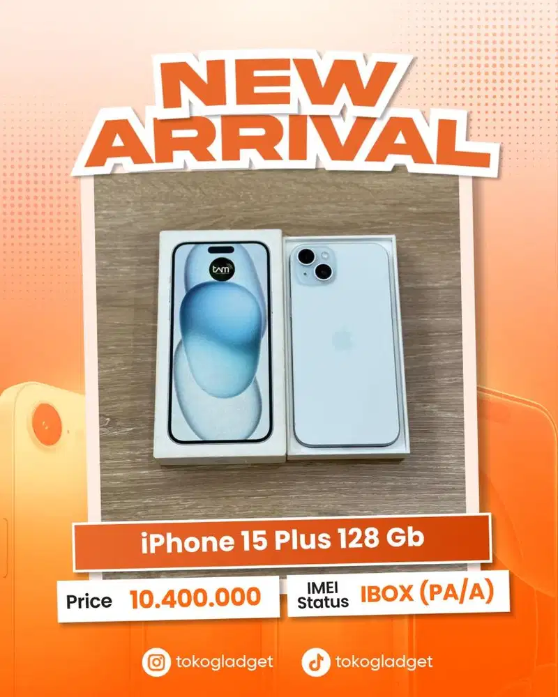 iPhone 15 Plus 128 Gb ex IBOX