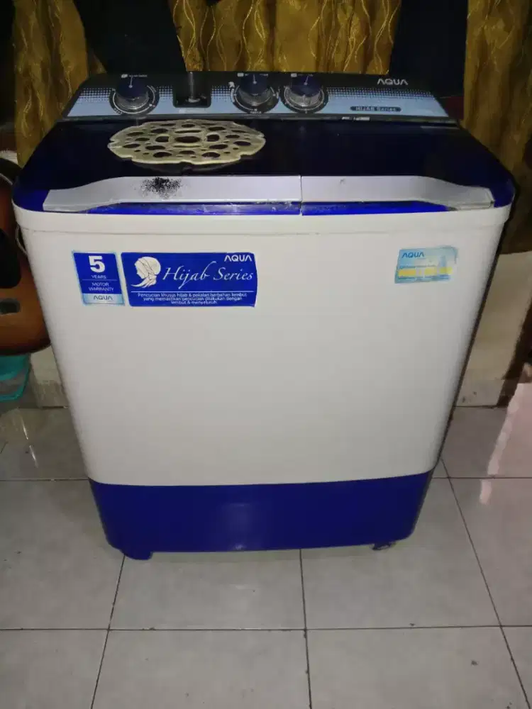 Mesin cuci 2 tabung merk aqua 8kg